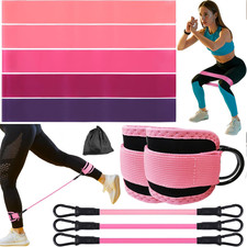 Ankle Resistance Bands with Cuffs, Home Gym Workout Equipment, Lifting Glute But