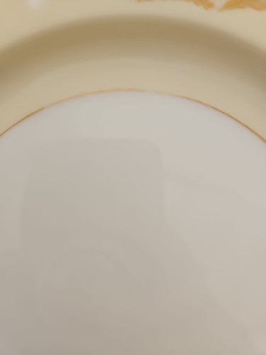 Vintage 1930's Noritake Galatea Square Salad Plate White Cream Gold Handpainted  - Picture 10 of 13