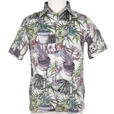 Paul Smith Clown Botanical Short sleeve shirt White cotton mens