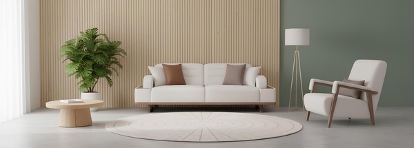 Modernes Sofa Set FüR Ihr Wohnzimmer 3-Sitzer Sofa Und Sessel-image