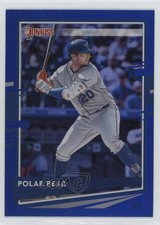 2020 Panini Donruss Nickname Variation Holo Blue Pete Alonso (Polar Bear) 16v5