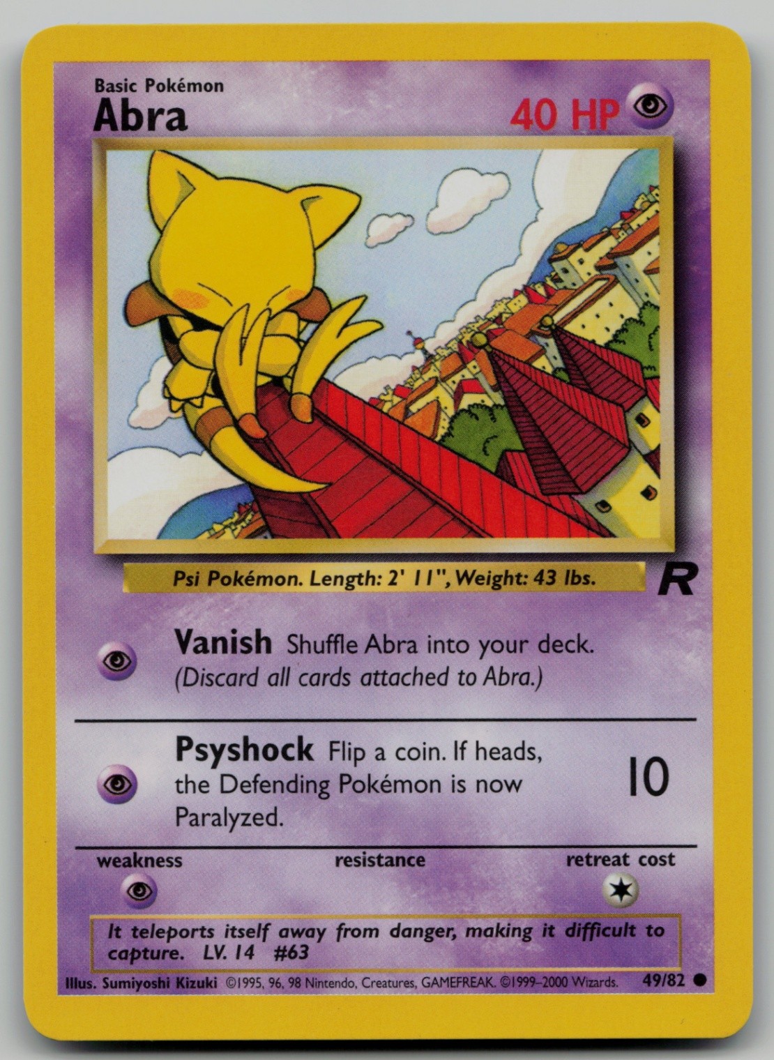 Abra Common Team Rocket 49/82 NM
