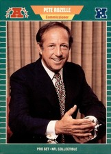 1989 Pro Set Football #1 Pete Rozelle NFL Commissioner COMMEMORATIVE COLLECTIBLE