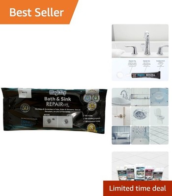Ezy Bath Sink Repair Kit for Chips Scratches White Easy Fix