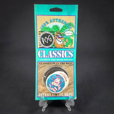New Old Stock - POG CLASSIC Sealed Blister Pack - WPF - 7 Milkcaps - 1994