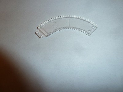 Spirotrack Kenner Super Spirograph  #C letter clear Replacement Wheel Gear Bar