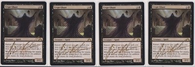 MTG Crypt Ghast Gatecrash Regular Signed By Chris Rahn  x4