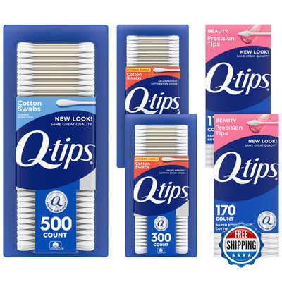 Q-Tips Cotton Swabs, Variety Pack, Original, Hygiene Shield and Precision Tips f