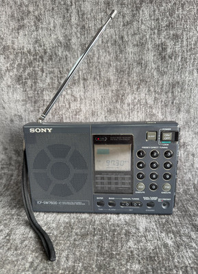 Vintage Sony ICF-SW7600 Portable World Band Radio Receiver - Tested / Working