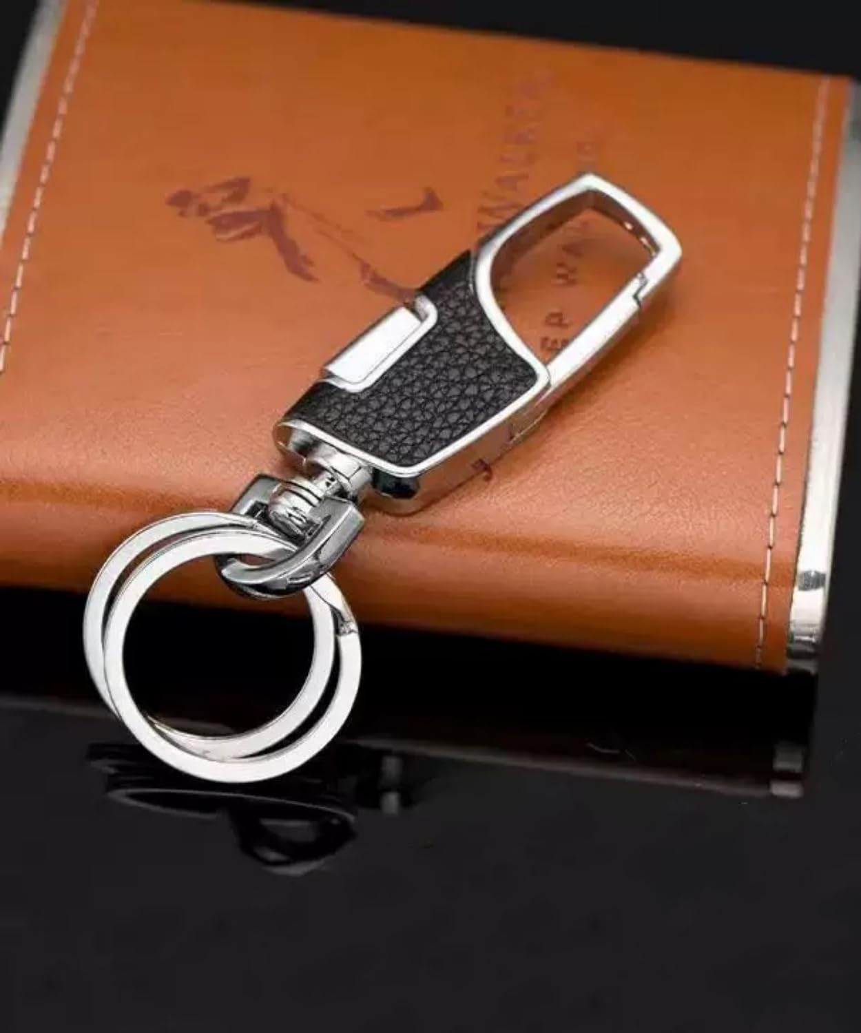 3Pcs Heavy Duty Key Chain,3 Pack Car Key Chains with 2 Metal Key Rings Carabiner