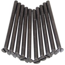 M3.5 Electrical Screws 50mm Long Black Nickel Socket Switch Flat Countersunk