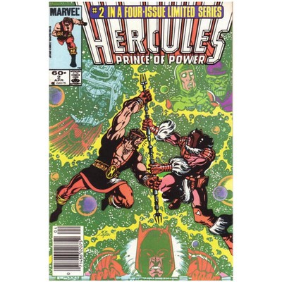Hercules #2 Newsstand - 1984 series Marvel comics VF Full description below [x.
