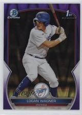 2023 Bowman Chrome Prospects Purple RayWave Refractor /250 Logan Wagner 0g31