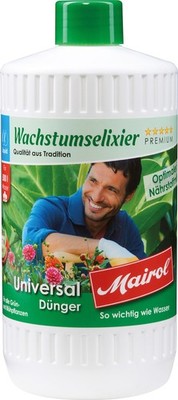 Mairol  Wachstumselixier Universal Flüssigdünger Liquid - 1 Liter für 500 Liter