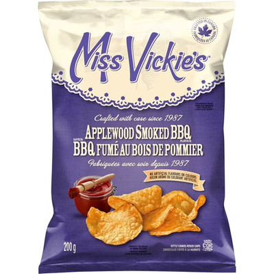 Miss Vickie's Applewood Smoked BBQ Potato Chips 200 g / 7.05 oz ( 3 Pack )