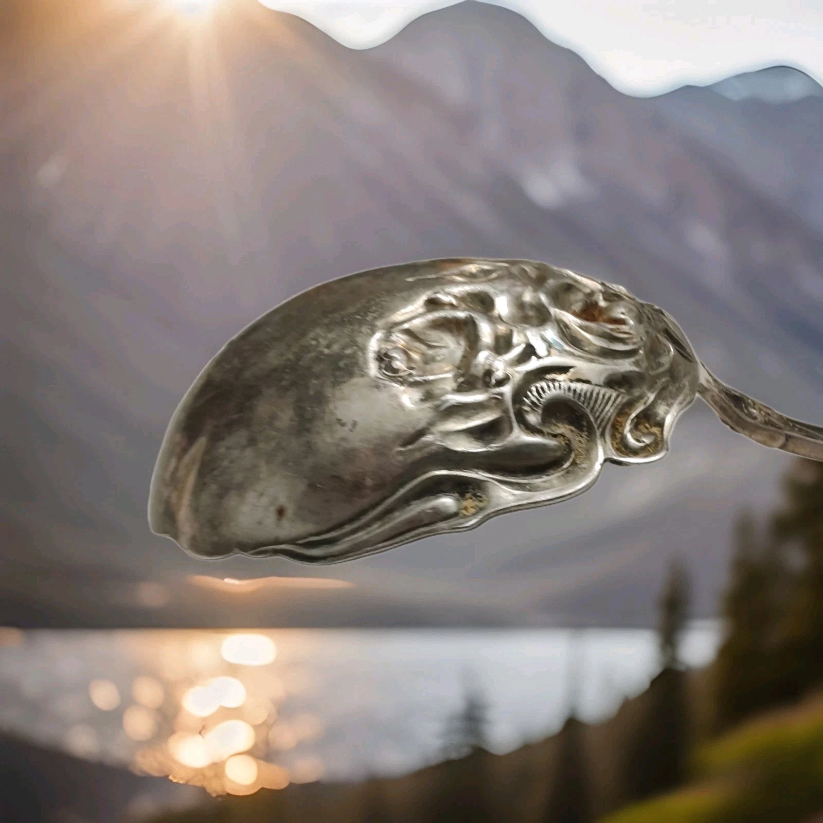 Vintage Glenrose William A Rogers Silverplate Large Serving Spoon