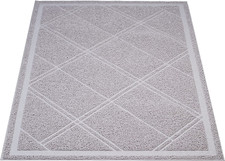 Cat Litter Box Mat, Unscented, 24" X 35", Grey
