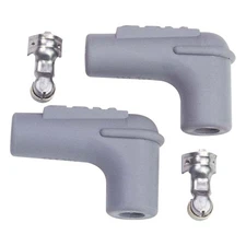 MSD Spark Plug Boot Kit 3311; Replacement Boots 8.5mm 90 deg, Spark Plug, Pair