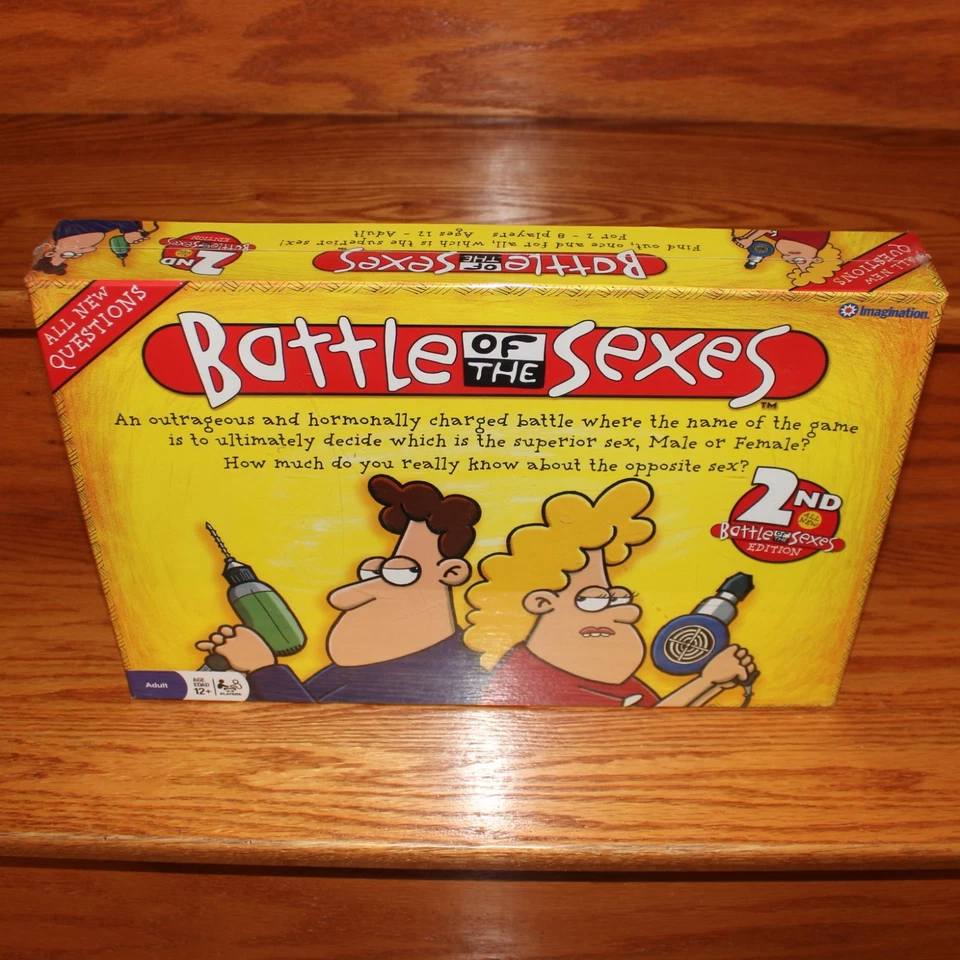 new sealed vintage 2005 BATTLE OF THE SEXES 2nd EDITION board game Imagination - Image 2 of 4