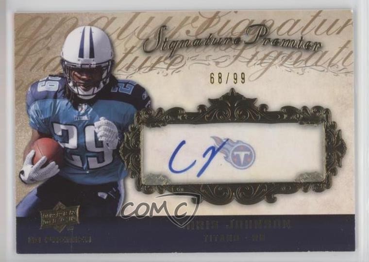 Chris Johnson Upper Deck Premier Signature Premier #SP13 Gold