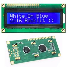 1602 BLUE LCD 16x2 HD44780 Character Display Module For Arduino lcd1602