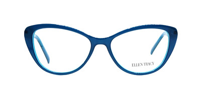 ELLEN TRACY - PADUA 52/16/135 BLUE LAMINATE - NEW Authentic WOMEN EYEGLASSES