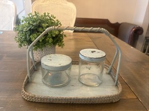 Antique Wicker Nursery Tray