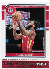 2024-25 Hoops #54 Saddiq Bey - Washington Wizards
