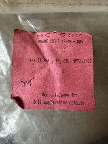 RENAULT R5TL, TS, GTL (1972-1985) REAR RH HAND BRAKE CABLE - BC902 - Picture 2 of 4