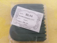 144 pcs VTG Darice Green Carnation Flower Leaf Artificial Leaves Floral Crafts