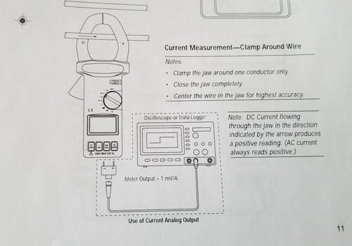 Greenlee CMI-200 (Prova 2000L-I) True RMS AC DC Amperage w Analog Output - Picture 3 of 10