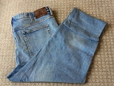  65 New Lands' End Men's Trad Fit CW 5 Pocket Stretch Denim Jeans Blue 42x31