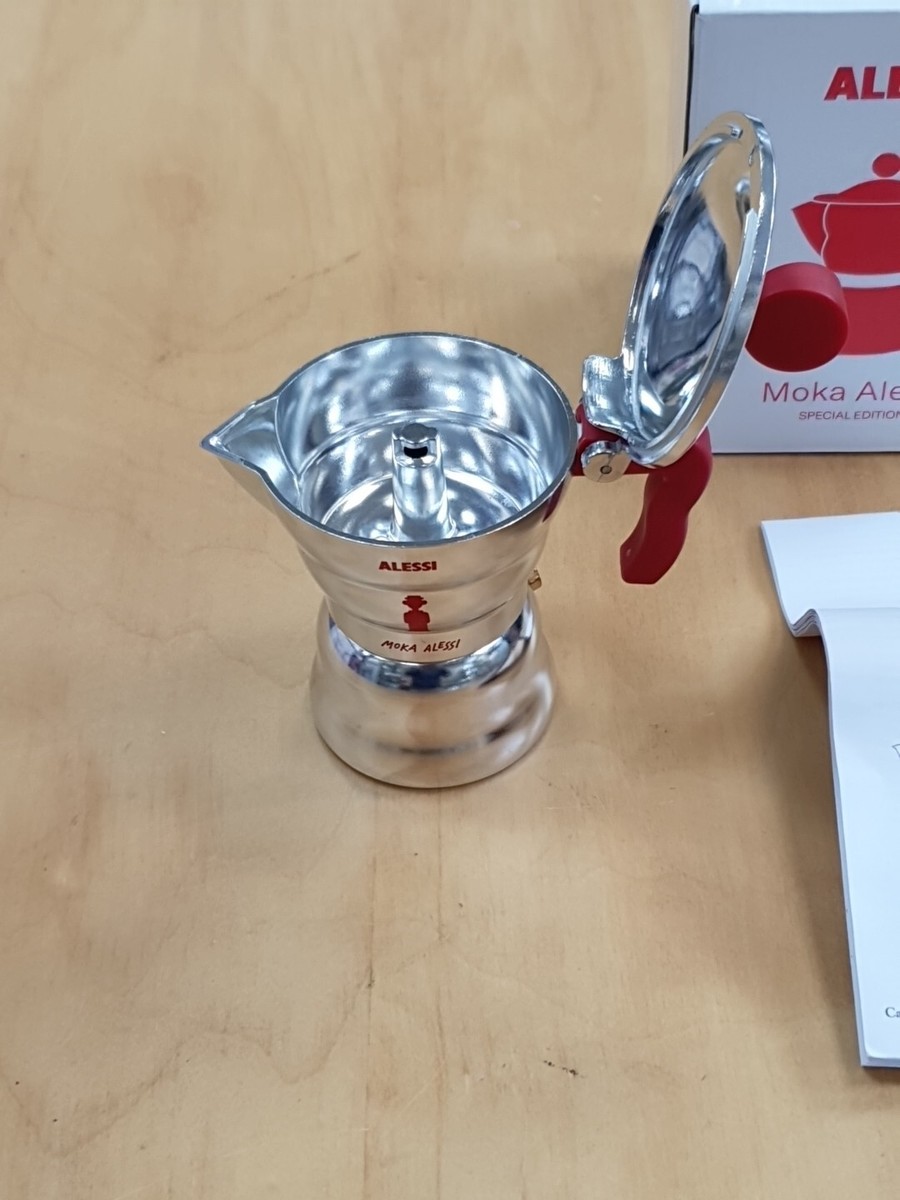 Alessi - AAM33/1 R - Moka Alessi, Espresso Coffee Maker One Cup