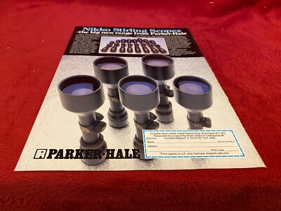 PGUN5 ADVERT 11X8 NIKKO STERLING RIFLE SCOPES - PARKER HALE