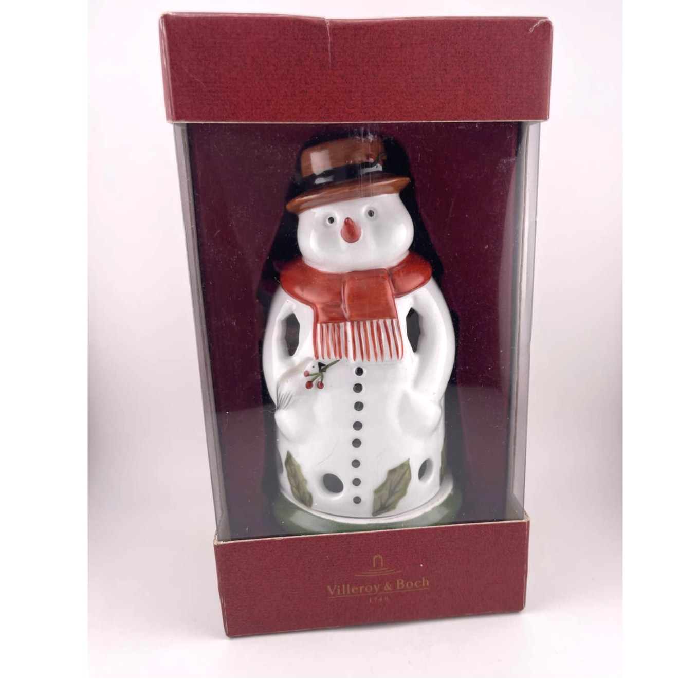NEW Villeroy & Boch Mr Snow Festive Decolight Christmas Snowman Tealight Candle eBay