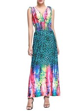 Wantdo Multi Animal Print Sleeveless Maxi Dress in Size 22/24