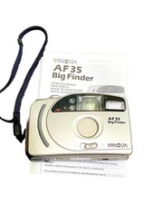 Minolta F 35 Big Finder 35mm Point Shoot Film Camera W Instruction Manual