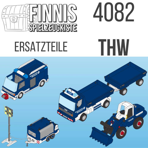 Playmobil 4082 THW Ersatzteile Blaulicht Technisches Hilfswerk 70003