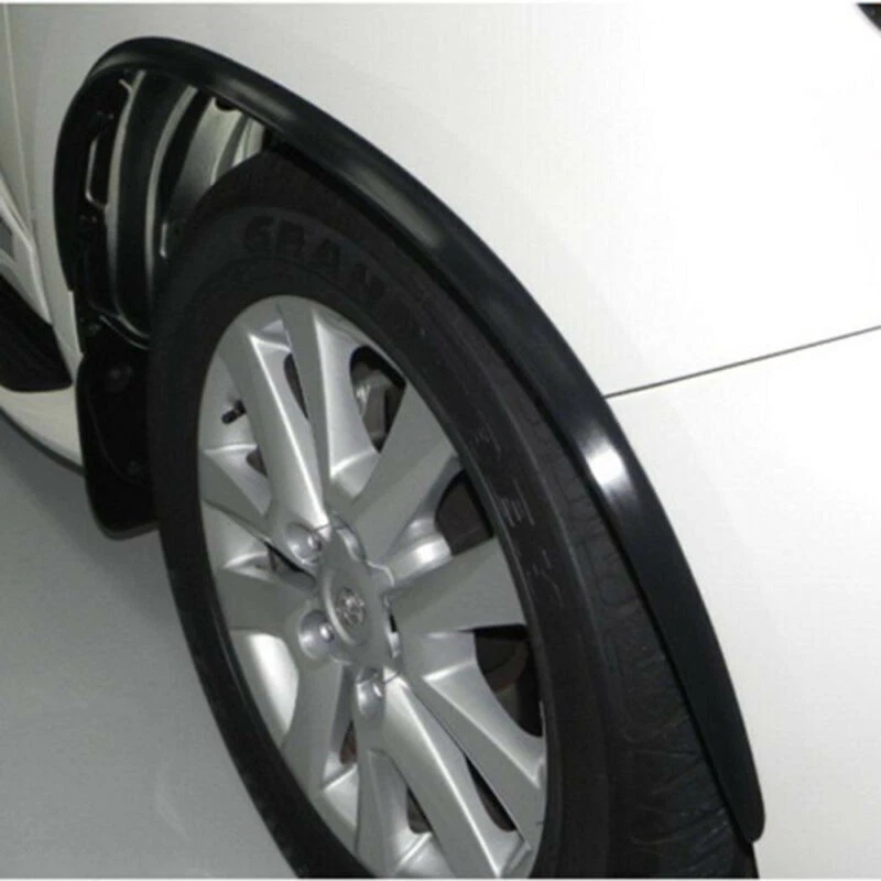Autos Fender Flare Wheel Lip Protector Car Wheel Arch Moulding Trim Decor Strips - Image 3 of 4