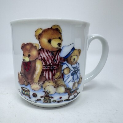 Reutter Porzellan Teddy Bear Henry Friends MUG cup Vtg 1998 German Porcelain