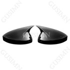 For Honda Civic 2022-2025 11th Ox Horn Gloss Black Side Mirror Cover w/o Light