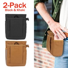 2 Pack Tactical Metal Detecting Pouches Bag EDC Waist Pouch Metal Detector Bag