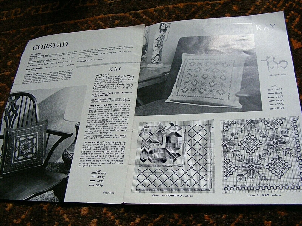 Wool Embroidery Book N58 Penelope, Needlecraft , Coats Anchor, vintage 1960s VGC - Image 4 of 4