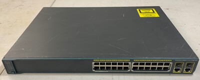 Cisco  Catalyst (WS-C2960-24TT-L) 24-Ports-Ports Rack-Mountable Switch Managed