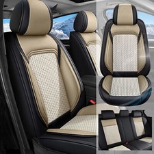 Car 5-seat Covers Full Set Pu Leather Protector Pad For Jeep Wrangler 2003-2017