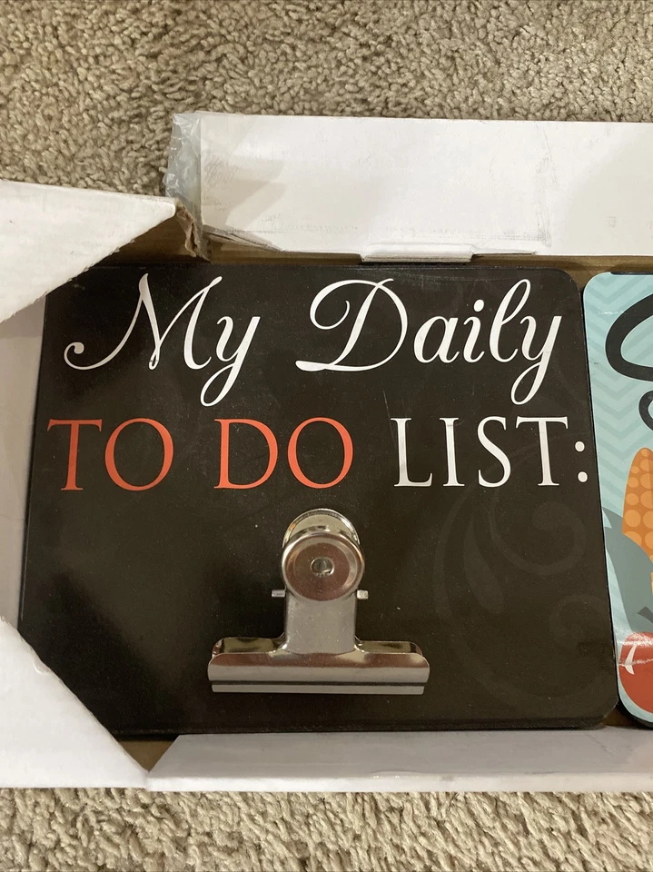 My Daily To Do List, Recipes, Shopping List Lot of 3 Pieces With Clips Preowned - Image 2 of 4