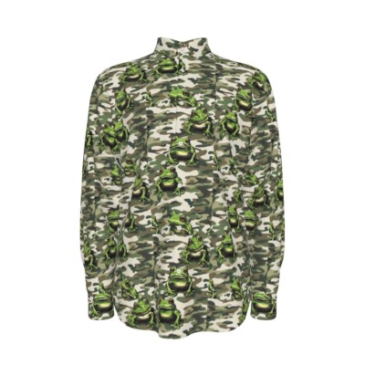 frog dress shirt Infinite frog -opening collar shirt