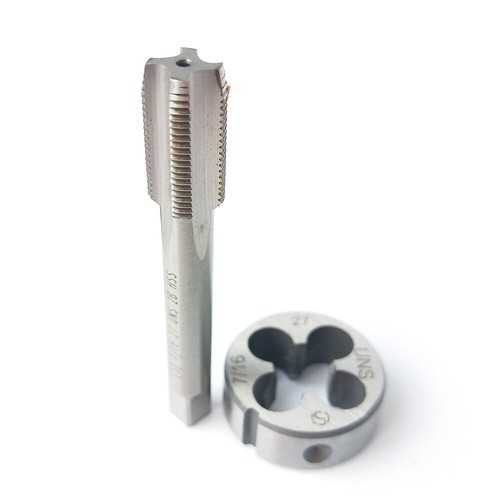 1pc 7/16-27 tap + 1pc 7/16-27 die UNS British US made right hand Taper and Die - Picture 2 of 2