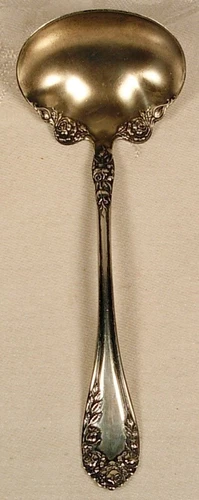 ROSE WALLACE STERLING SILVER CREAM LADLE 1898
