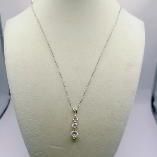sterling silver necklace With Sterling Pendant 18” Long